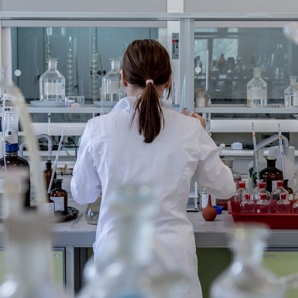 woman working in lab