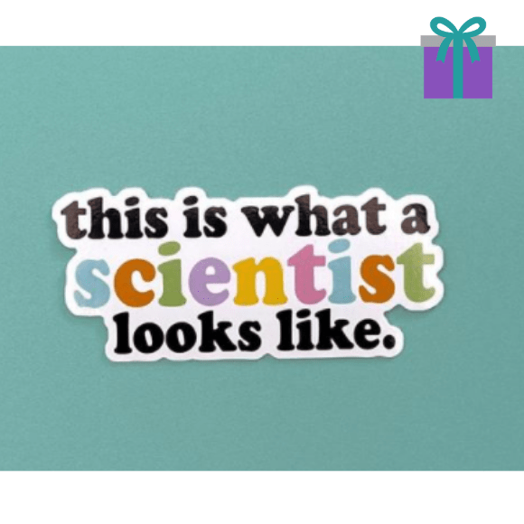 this is what a scientist looks like sticker - science gift
