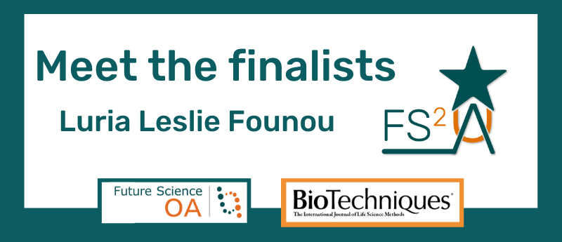 Future Science Future Star Award finalist Luria Leslie Founou