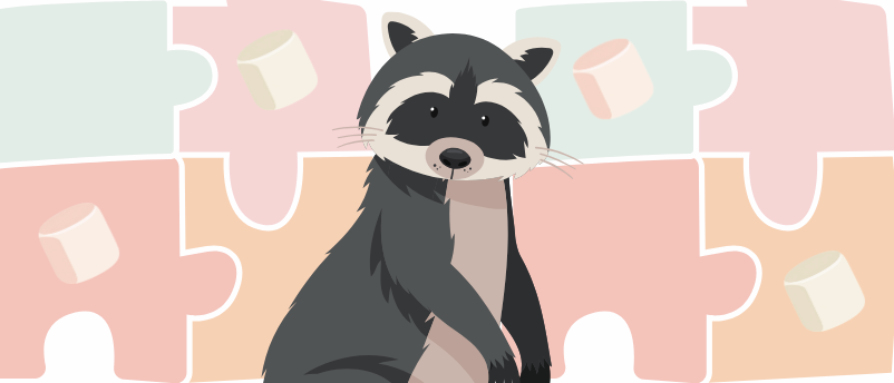 Curious raccoons solve puzzles just for the fun of it